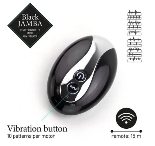 Masażer prostaty i punktu G - FeelzToys Black Jamba